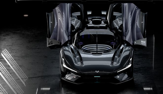 九游體育：意向金49999元 極越發布全球首臺AI智駕超跑(圖4)