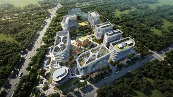 九游體育：臨空區大興片區國際航空總部園 全國首創“水晶眼”玻璃幕窗全面安裝啟動(圖5)