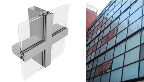 幕墻系統是一種建筑構件它由（）主要構件組成。(圖1)
