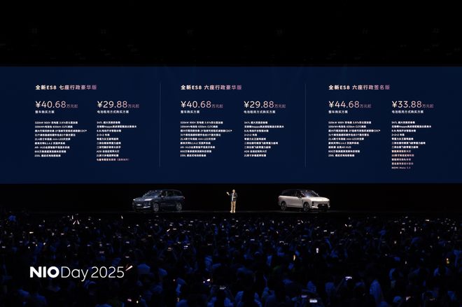 蔚來NIO Day 2025｜第三代全新ES8上市 還有ET9特別版(圖2)