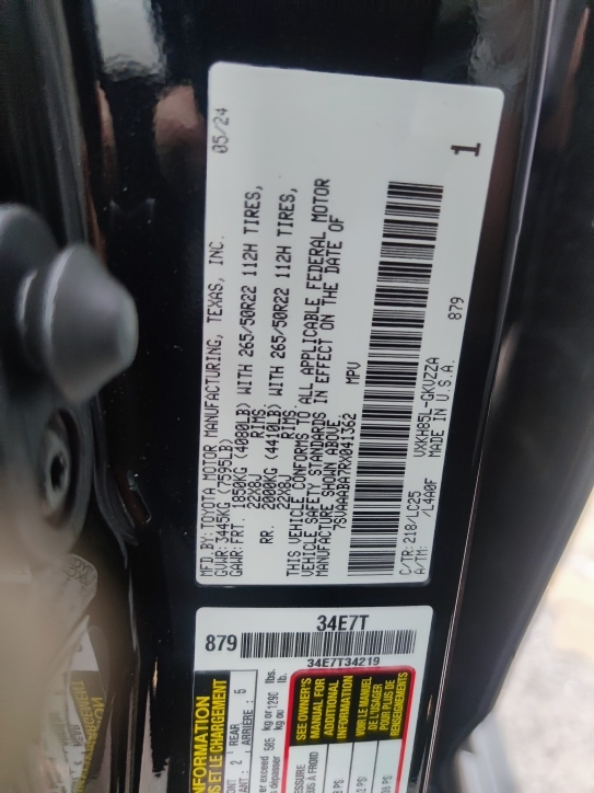 2024款豐田紅杉 35T 混動 Capstone頂點 本家現車優惠8萬(圖5)